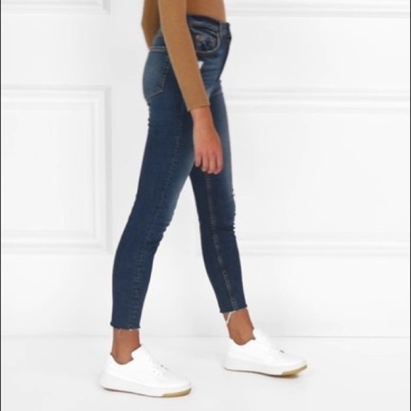 Grlfrnd Blue Distressed Kendall The Super Denim Skinny Jeans - Picture 2 of 15